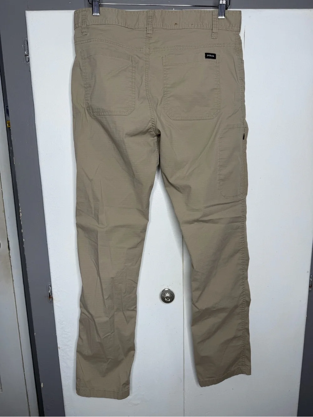 Prana Men Zion Ripstop Slim Pant Size 32x32 Hiking Outdoor Trail beige